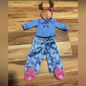 American Girl Reindeer Pajamas Retired Set